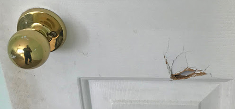 interior door hole repair Castaic